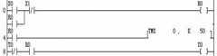 
					例4 PLC延时断开电路梯形图时序图