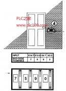 
					进入房子需要输入正确的通行码的三菱PLC设