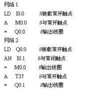 
	西门子PLC触点串联指令A(And)、AN(And not)
