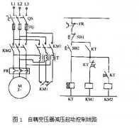 
					自耦变压器减压起动控制线路工作过程