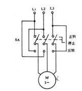 
					手动正反转控制线路原理图分析