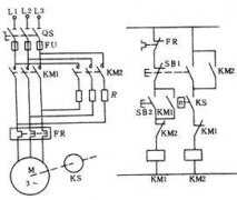 
					三相异步电动机反接制动控制线路